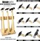 The Beadsmith Small Raising Hammer - 9 inches Wooden Handle, 65mm, 1.7oz Steel Head with Two Faces (2x13mm & 6x13mm) - Tool Used to Add Texture and Dimension to Metalwork